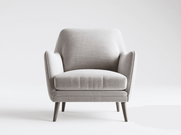 Gray arm chair